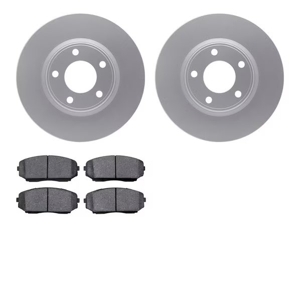 4502-99068, Geospec Rotors with 5000 Advanced Brake Pads, Silver, Dynamic Friction Co, Mfr#: 4502-99068